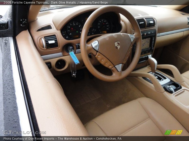Dark Olive Metallic / Havanna/Sand Beige 2008 Porsche Cayenne Tiptronic