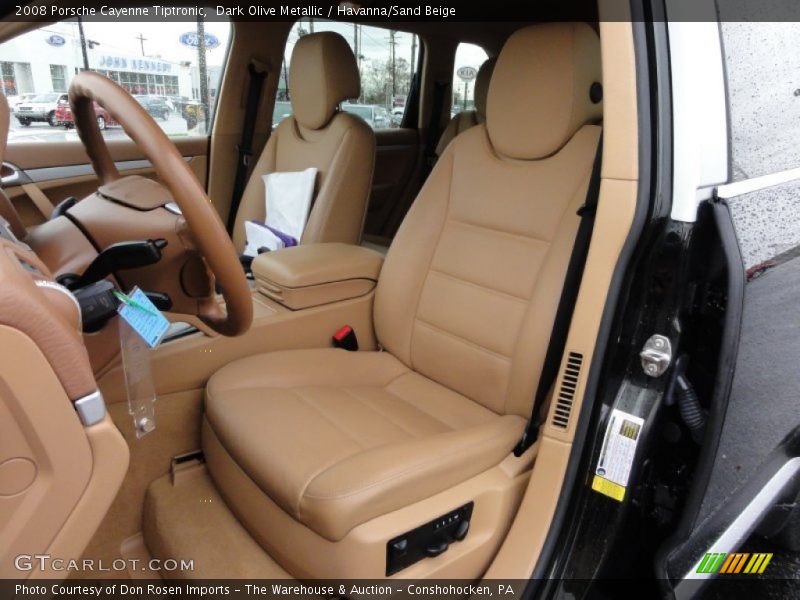 Dark Olive Metallic / Havanna/Sand Beige 2008 Porsche Cayenne Tiptronic