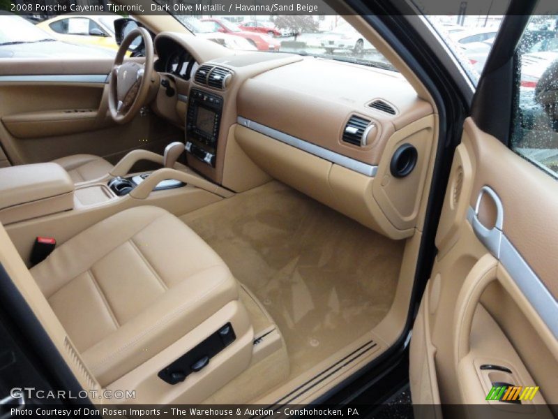 Dark Olive Metallic / Havanna/Sand Beige 2008 Porsche Cayenne Tiptronic