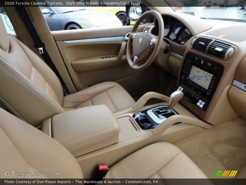 Dark Olive Metallic / Havanna/Sand Beige 2008 Porsche Cayenne Tiptronic