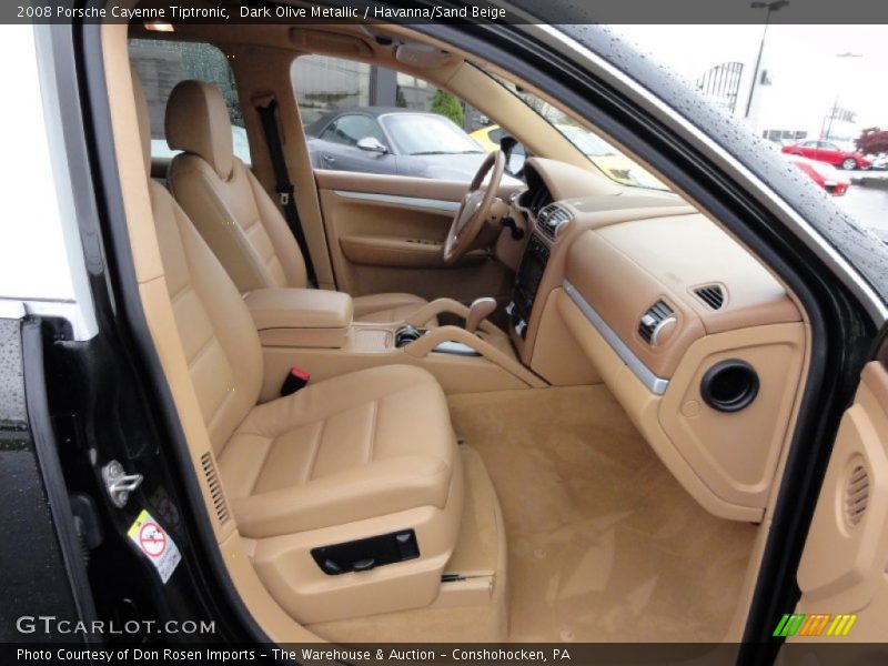 Dark Olive Metallic / Havanna/Sand Beige 2008 Porsche Cayenne Tiptronic