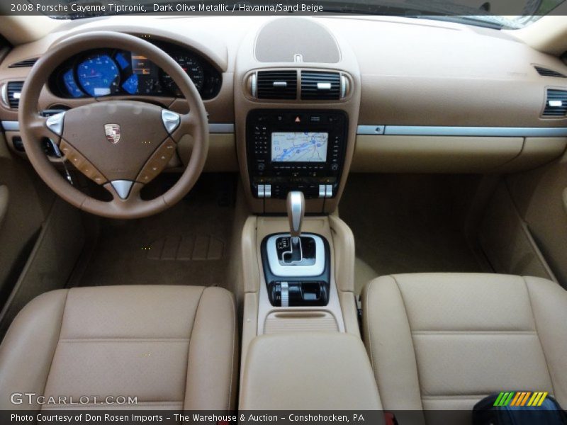 Dark Olive Metallic / Havanna/Sand Beige 2008 Porsche Cayenne Tiptronic