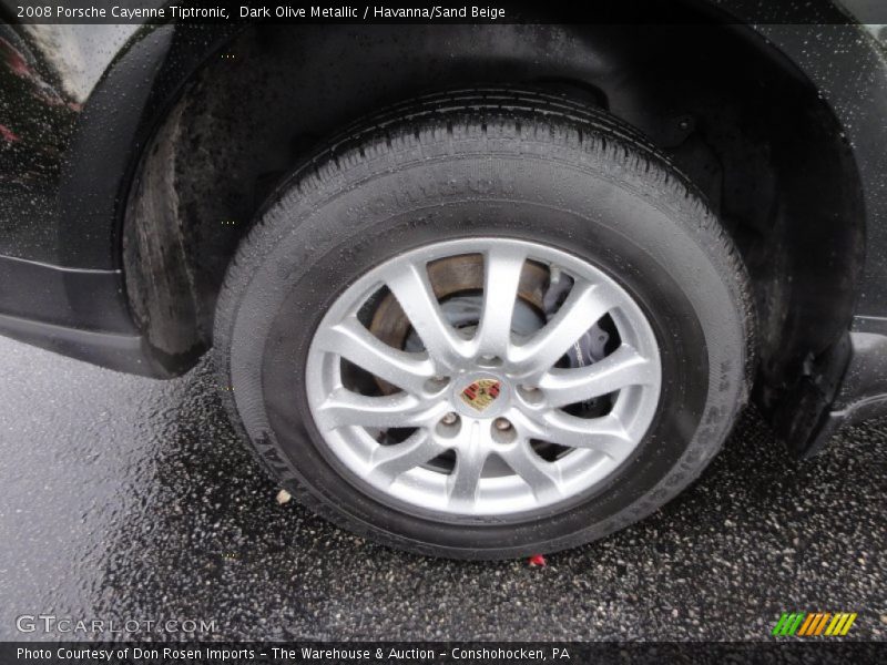 Dark Olive Metallic / Havanna/Sand Beige 2008 Porsche Cayenne Tiptronic