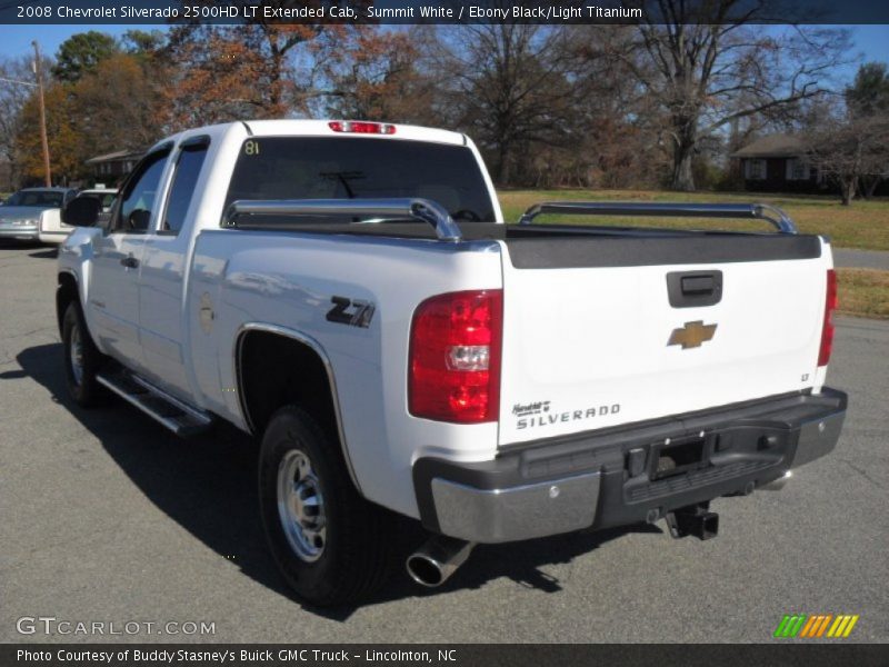 Summit White / Ebony Black/Light Titanium 2008 Chevrolet Silverado 2500HD LT Extended Cab