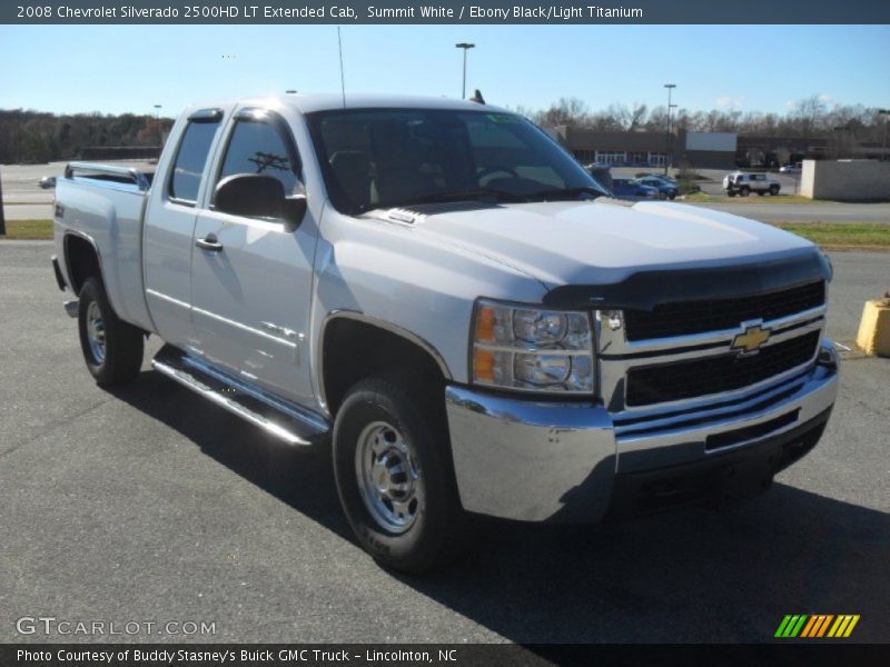 Summit White / Ebony Black/Light Titanium 2008 Chevrolet Silverado 2500HD LT Extended Cab