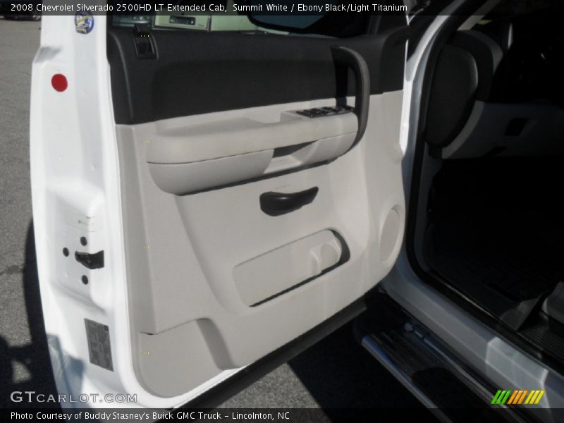 Summit White / Ebony Black/Light Titanium 2008 Chevrolet Silverado 2500HD LT Extended Cab