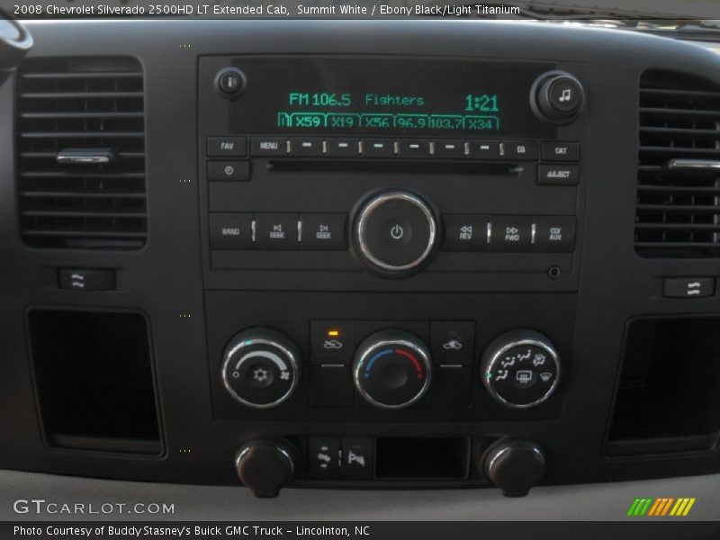 Summit White / Ebony Black/Light Titanium 2008 Chevrolet Silverado 2500HD LT Extended Cab
