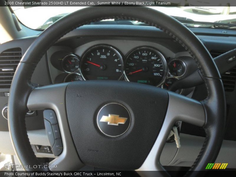 Summit White / Ebony Black/Light Titanium 2008 Chevrolet Silverado 2500HD LT Extended Cab