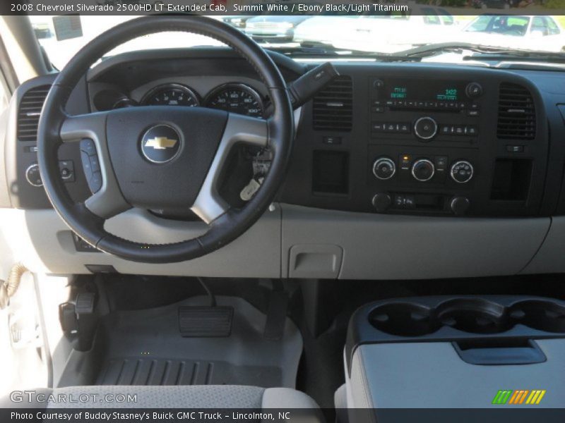 Summit White / Ebony Black/Light Titanium 2008 Chevrolet Silverado 2500HD LT Extended Cab