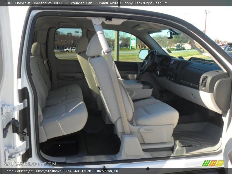 Summit White / Ebony Black/Light Titanium 2008 Chevrolet Silverado 2500HD LT Extended Cab