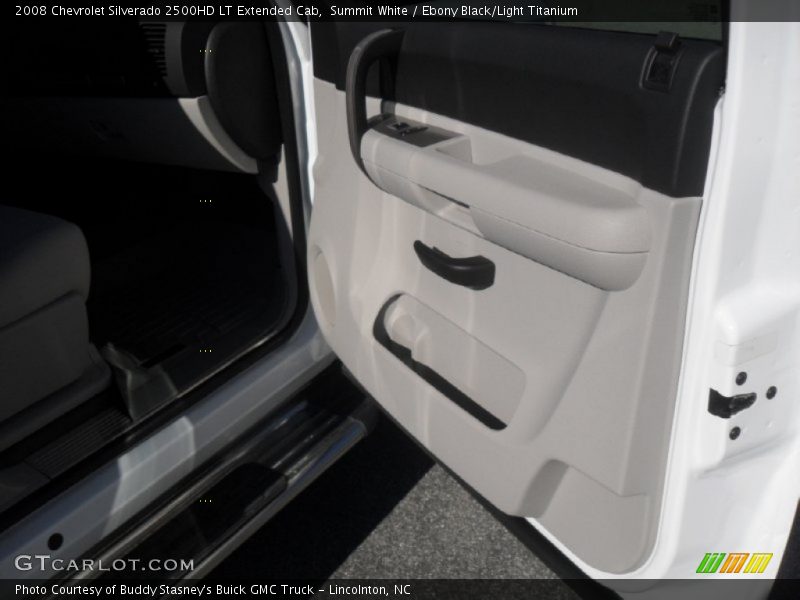 Summit White / Ebony Black/Light Titanium 2008 Chevrolet Silverado 2500HD LT Extended Cab