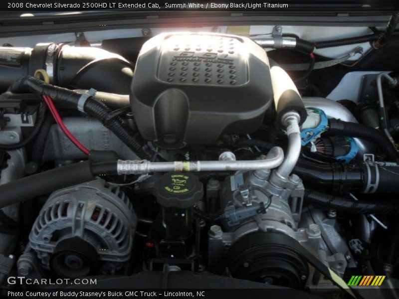 Summit White / Ebony Black/Light Titanium 2008 Chevrolet Silverado 2500HD LT Extended Cab