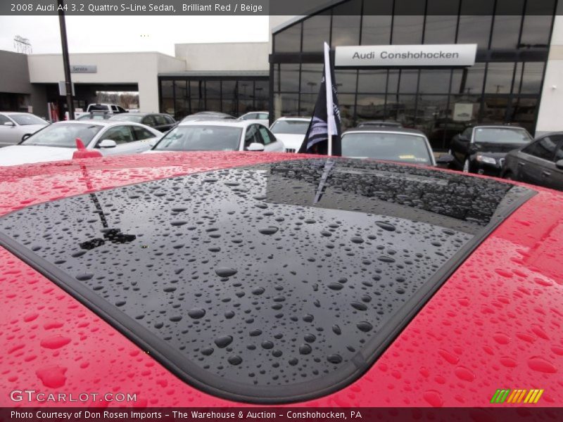 Brilliant Red / Beige 2008 Audi A4 3.2 Quattro S-Line Sedan