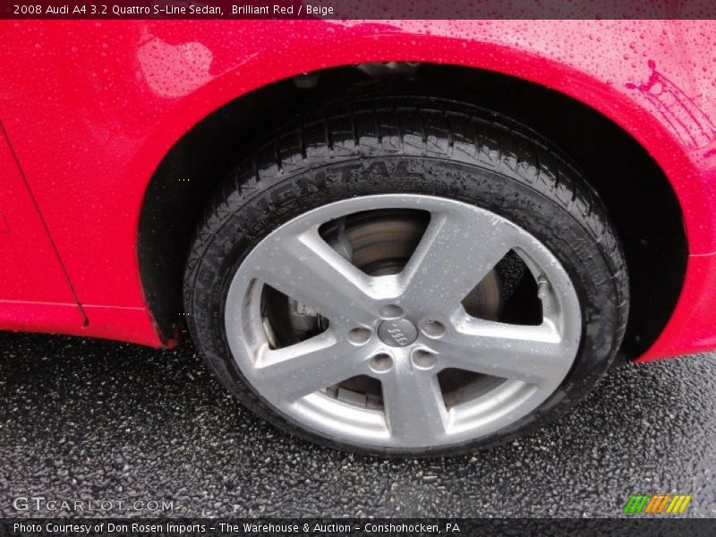 Brilliant Red / Beige 2008 Audi A4 3.2 Quattro S-Line Sedan