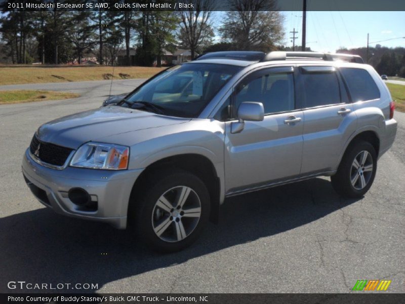 Quick Silver Metallic / Black 2011 Mitsubishi Endeavor SE AWD