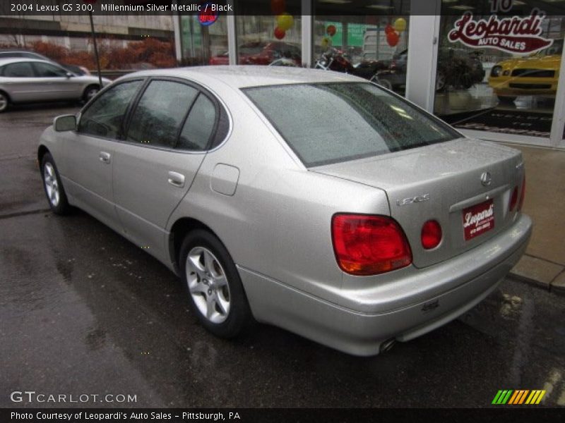 Millennium Silver Metallic / Black 2004 Lexus GS 300