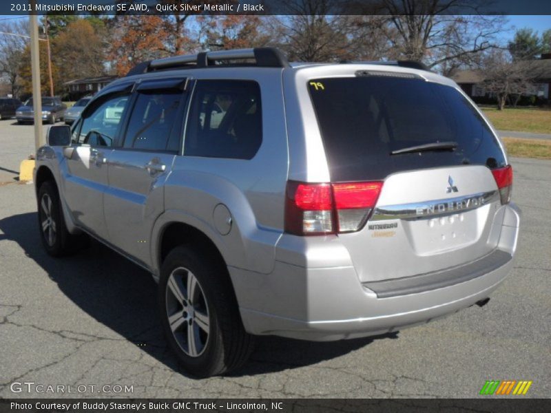 Quick Silver Metallic / Black 2011 Mitsubishi Endeavor SE AWD