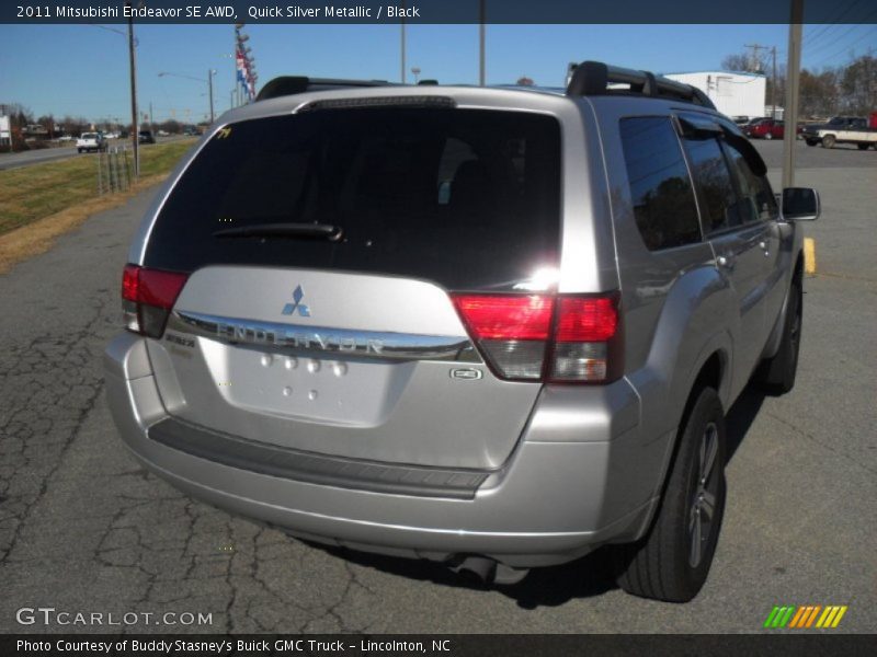 Quick Silver Metallic / Black 2011 Mitsubishi Endeavor SE AWD
