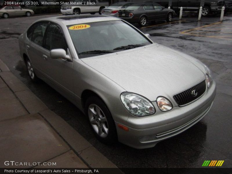 Millennium Silver Metallic / Black 2004 Lexus GS 300