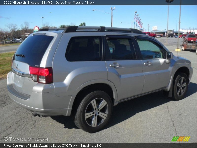 Quick Silver Metallic / Black 2011 Mitsubishi Endeavor SE AWD