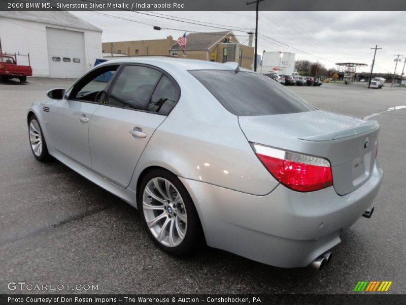 Silverstone Silver Metallic / Indianapolis Red 2006 BMW M5