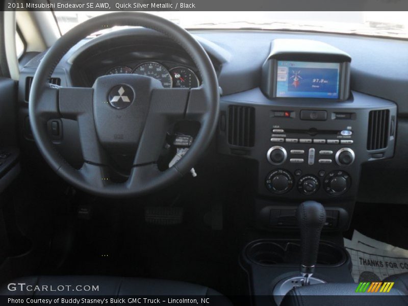 Quick Silver Metallic / Black 2011 Mitsubishi Endeavor SE AWD