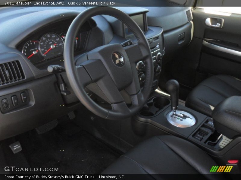 Quick Silver Metallic / Black 2011 Mitsubishi Endeavor SE AWD
