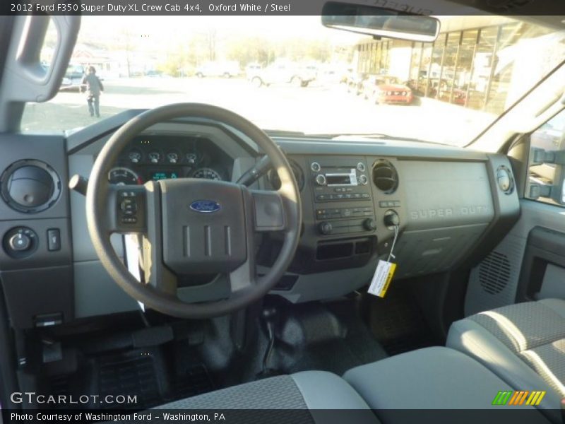 Oxford White / Steel 2012 Ford F350 Super Duty XL Crew Cab 4x4