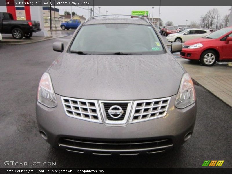 Gotham Gray / Black 2010 Nissan Rogue SL AWD