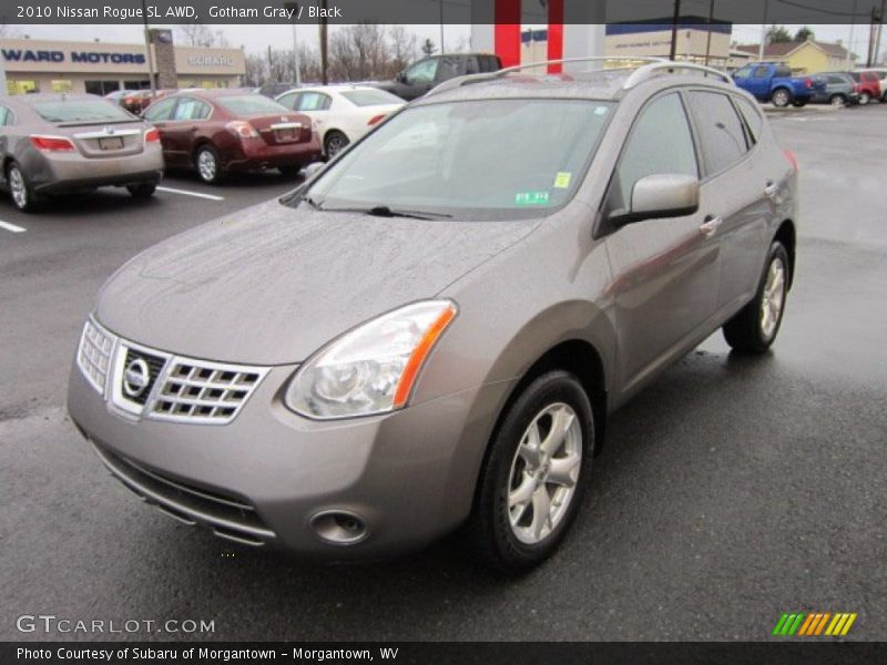 Gotham Gray / Black 2010 Nissan Rogue SL AWD