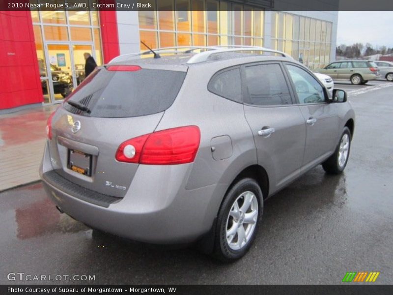 Gotham Gray / Black 2010 Nissan Rogue SL AWD