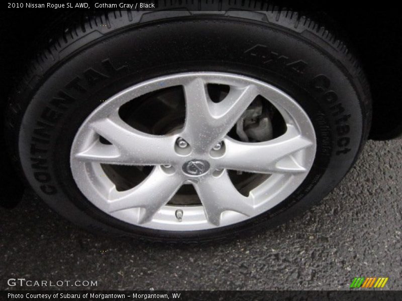 Gotham Gray / Black 2010 Nissan Rogue SL AWD