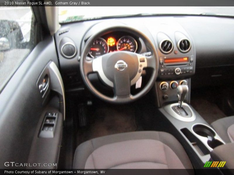 Gotham Gray / Black 2010 Nissan Rogue SL AWD