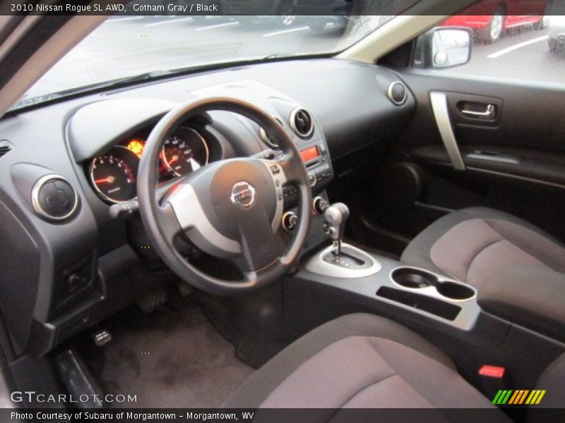 Gotham Gray / Black 2010 Nissan Rogue SL AWD