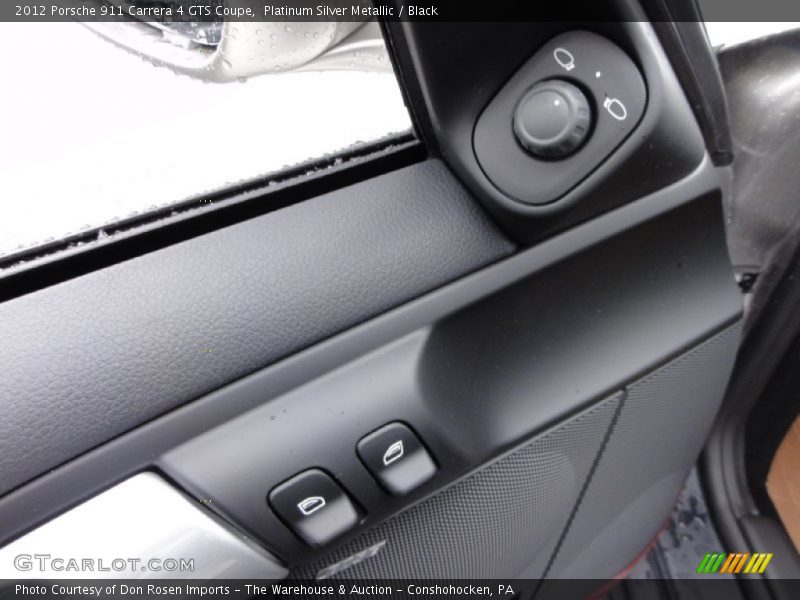 Platinum Silver Metallic / Black 2012 Porsche 911 Carrera 4 GTS Coupe