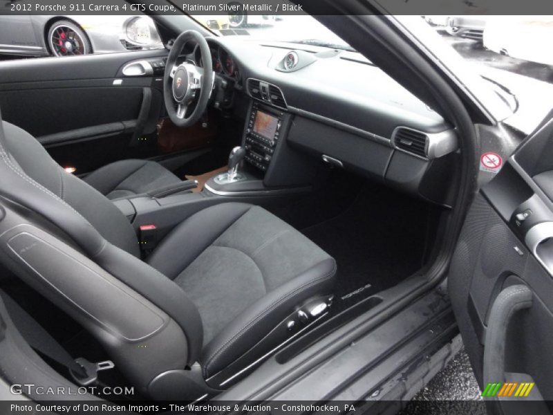 Platinum Silver Metallic / Black 2012 Porsche 911 Carrera 4 GTS Coupe