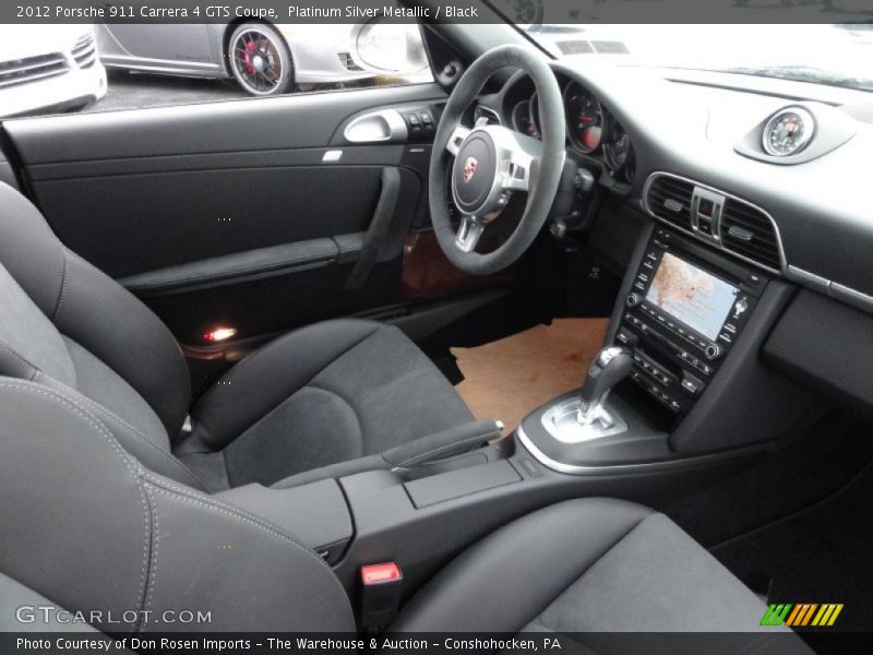 Platinum Silver Metallic / Black 2012 Porsche 911 Carrera 4 GTS Coupe