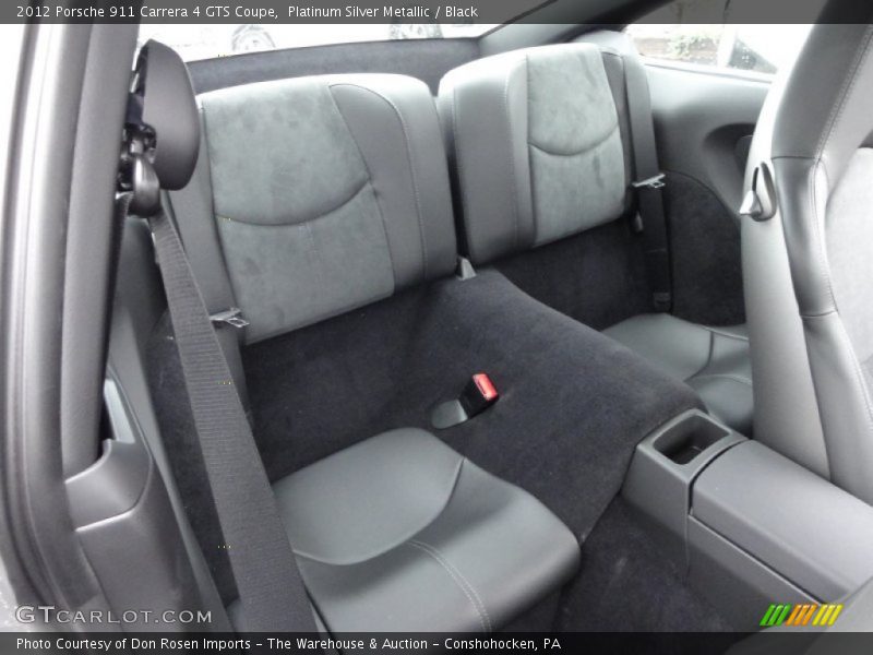 Rear Seat in Black Leather/Alcantara - 2012 Porsche 911 Carrera 4 GTS Coupe