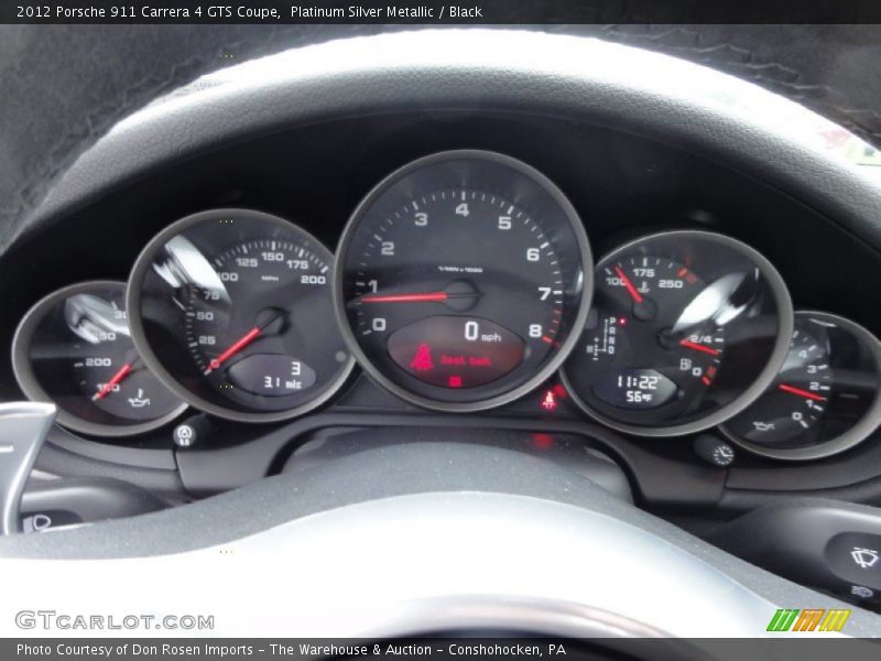  2012 911 Carrera 4 GTS Coupe Carrera 4 GTS Coupe Gauges