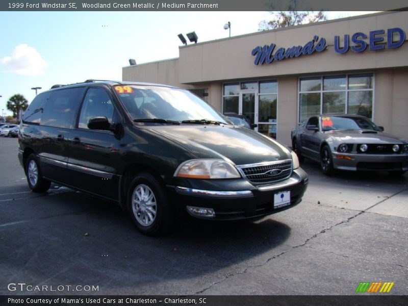 Woodland Green Metallic / Medium Parchment 1999 Ford Windstar SE