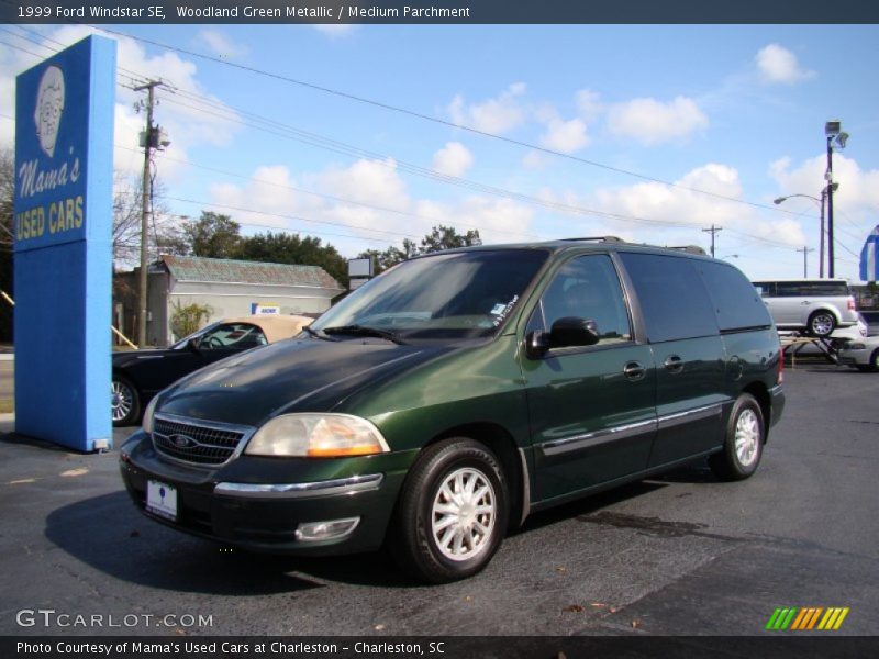 Woodland Green Metallic / Medium Parchment 1999 Ford Windstar SE