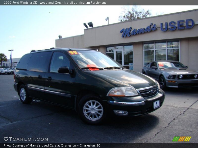 Woodland Green Metallic / Medium Parchment 1999 Ford Windstar SE