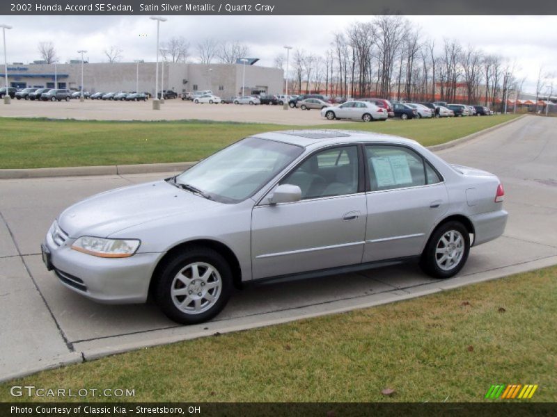 Satin Silver Metallic / Quartz Gray 2002 Honda Accord SE Sedan