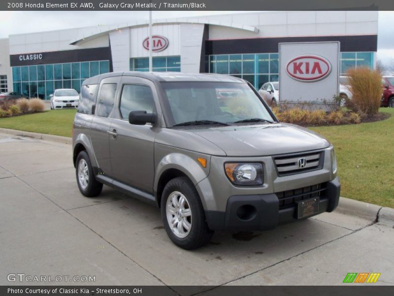 Galaxy Gray Metallic / Titanium/Black 2008 Honda Element EX AWD