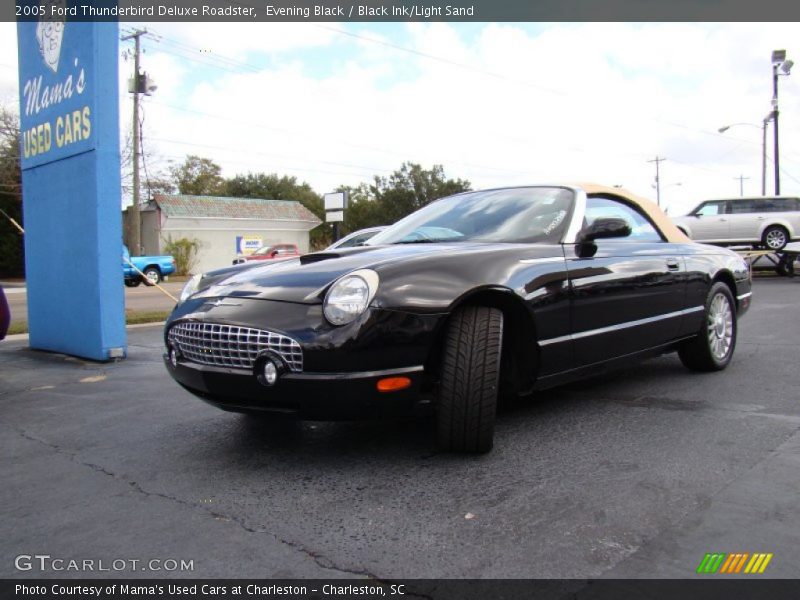 Evening Black / Black Ink/Light Sand 2005 Ford Thunderbird Deluxe Roadster