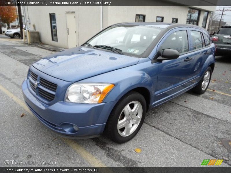 Marine Blue Pearl / Pastel Slate Gray 2007 Dodge Caliber SXT