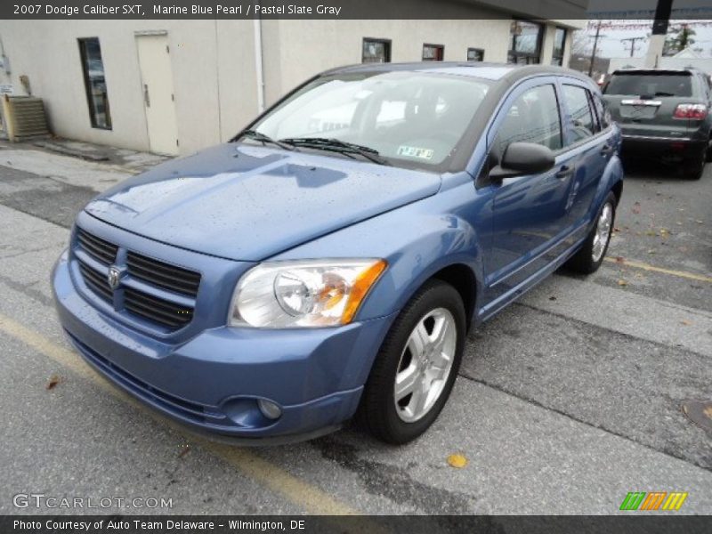 Marine Blue Pearl / Pastel Slate Gray 2007 Dodge Caliber SXT