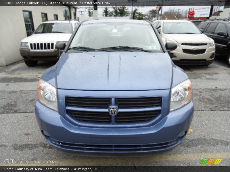 Marine Blue Pearl / Pastel Slate Gray 2007 Dodge Caliber SXT