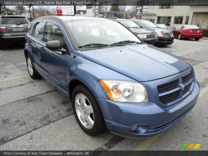 Marine Blue Pearl / Pastel Slate Gray 2007 Dodge Caliber SXT