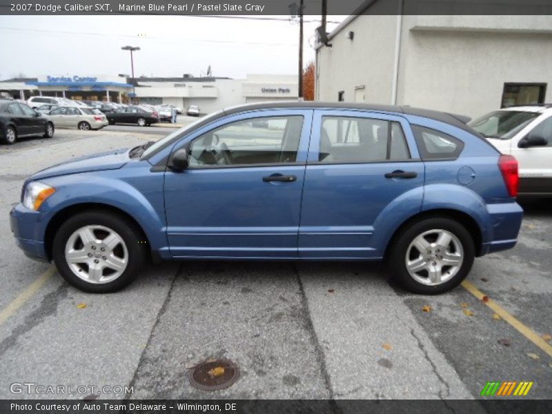 Marine Blue Pearl / Pastel Slate Gray 2007 Dodge Caliber SXT